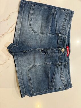 UNIONBAY Blue Denim shorts with Front Patch Pockets